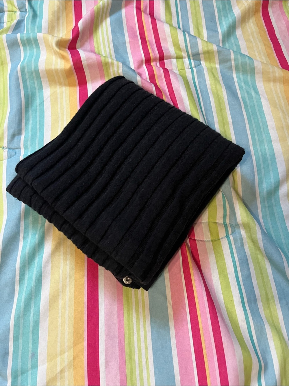 Lululemon Vinyasa Scarf Black, Snap Closure, Infinity Wrap, Convertible